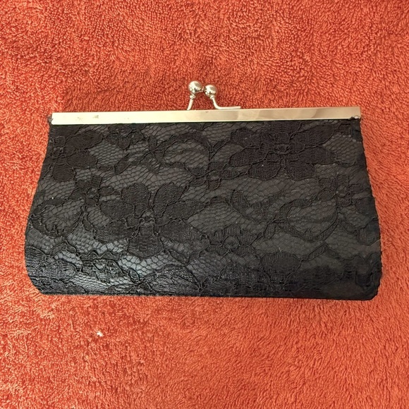 Bijoux Terner Black Convertible Kisslock Evening Bag Crossbody Or Clutch - Picture 3 of 6